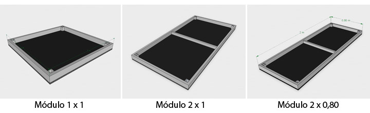 Modulos para escenarios pasarelas